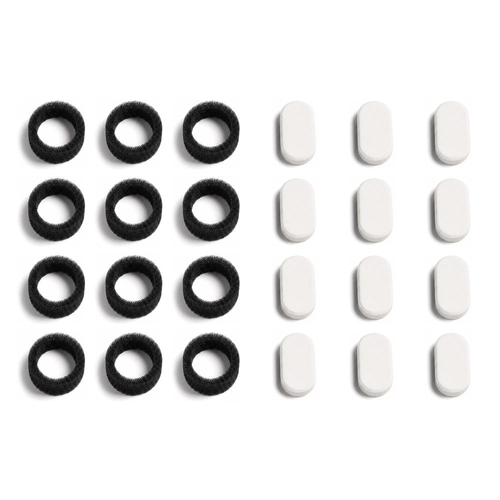 12 sponge filters and 12 carbon tablets